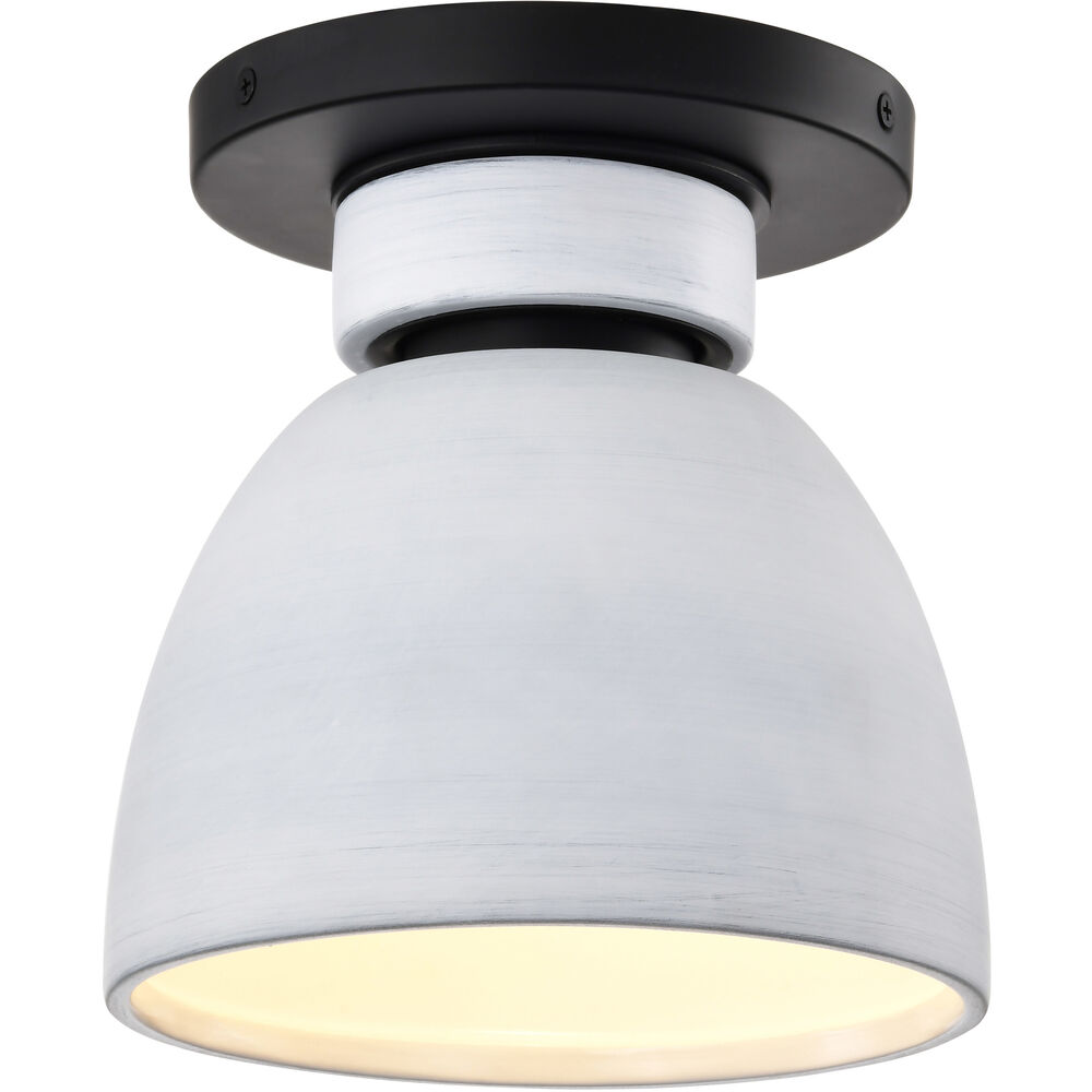 Nuvo Lighting Collins 7.5 Inch Matte Black Flush Mount Ceiling Light