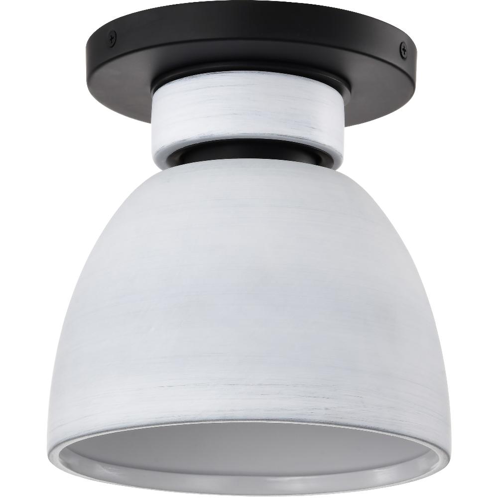 nuvo lighting Collins 7.5 inch Matte Black Flush Mount Ceiling Light