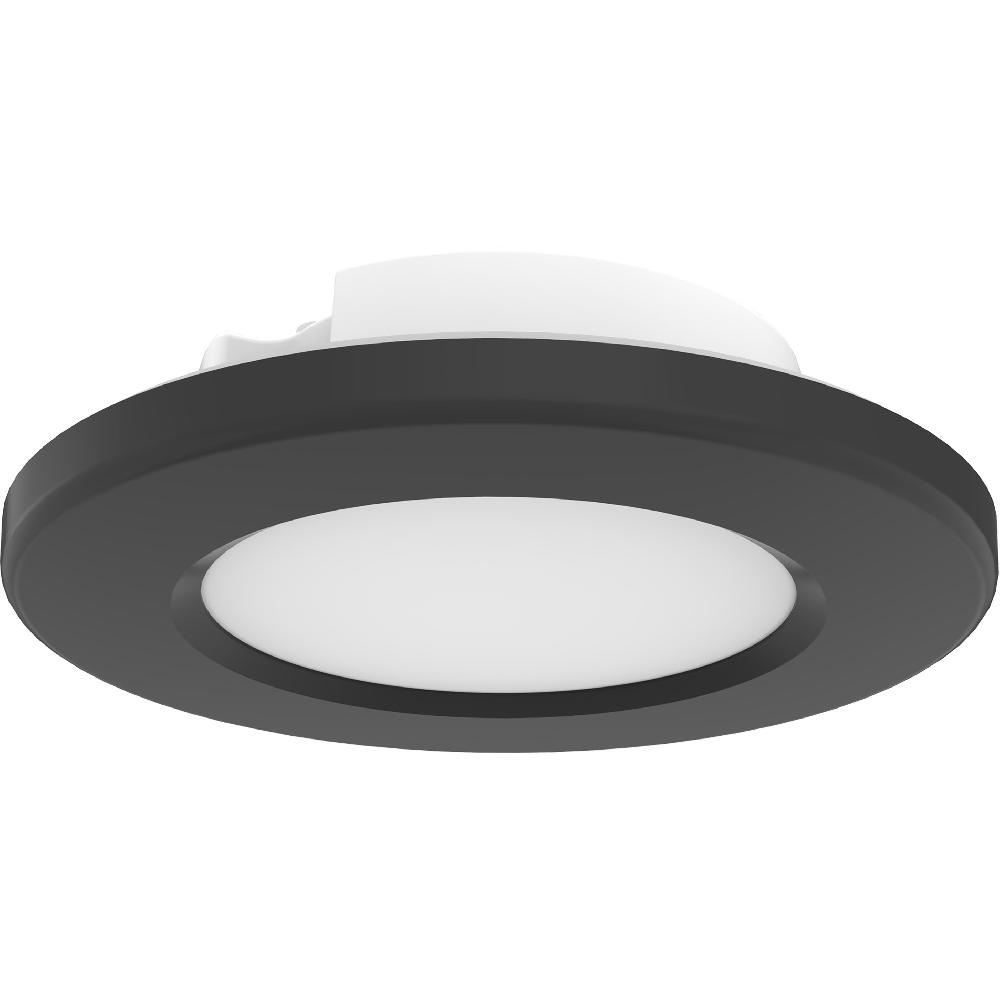 nuvo lighting ColorQuick LED 5 inch Black Close-to-Ceiling Ceiling Light Edge Lit