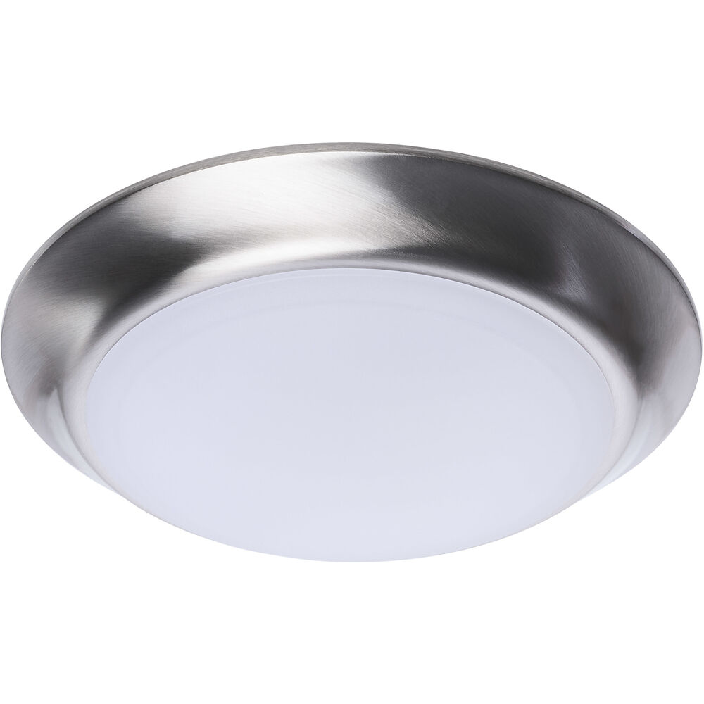 Nuvo Lighting ColorQuick LED 7.4 Inch Brushed Nickel Close-to-Ceiling LED Disk Ceiling Light