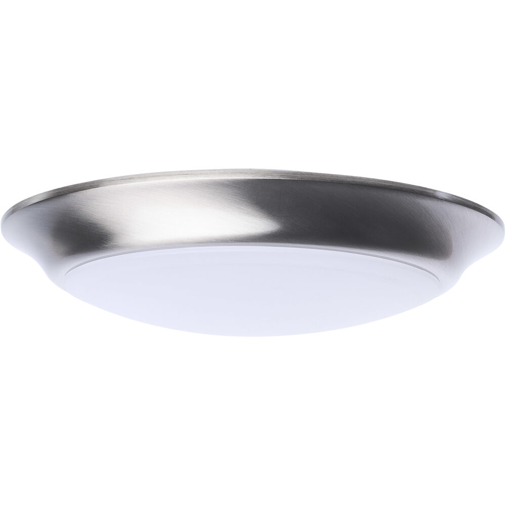 Nuvo Lighting ColorQuick LED 7.4 Inch Brushed Nickel Close-to-Ceiling LED Disk Ceiling Light