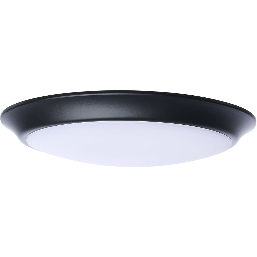 Nuvo Lighting ColorQuick LED 9.49 Inch Black Close-to-Ceiling LED Disk Ceiling Light