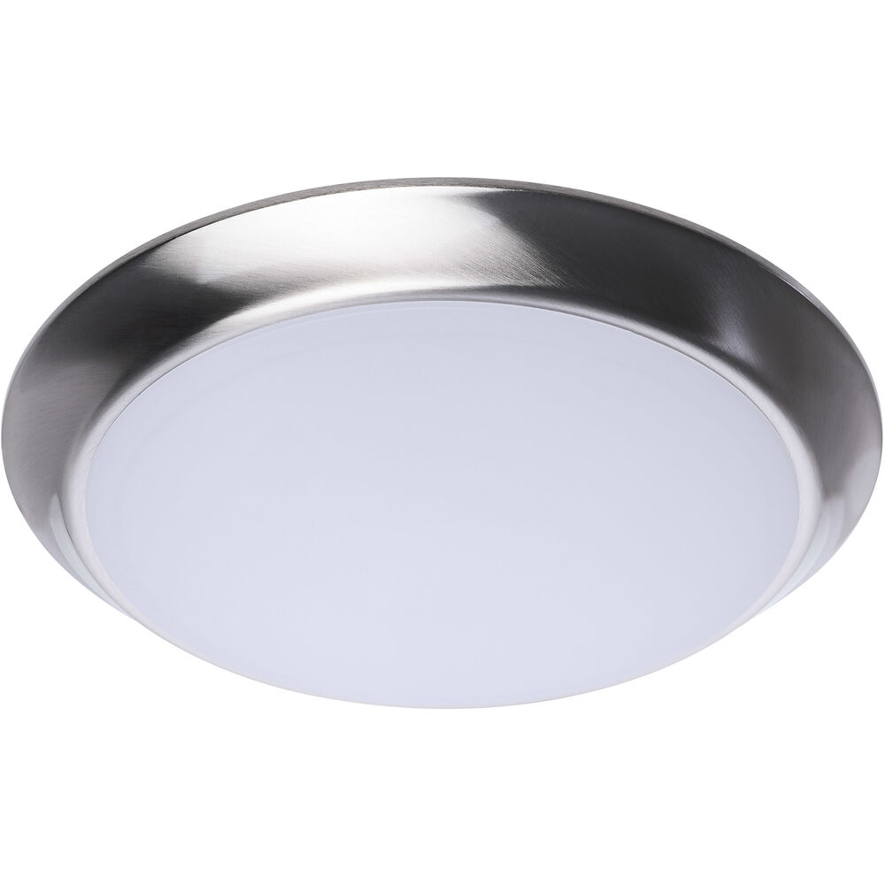 Nuvo Lighting ColorQuick LED 9.49 Inch Brushed Nickel Close-to-Ceiling LED Disk Ceiling Light