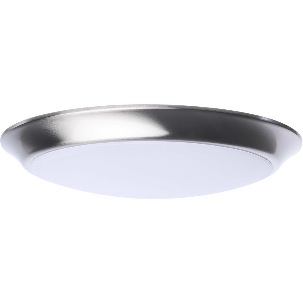 Nuvo Lighting ColorQuick LED 9.49 Inch Brushed Nickel Close-to-Ceiling LED Disk Ceiling Light