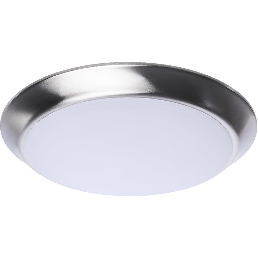 nuvo lighting ColorQuick LED 9.49 inch Brushed Nickel Close-to-Ceiling LED Disk Ceiling Light