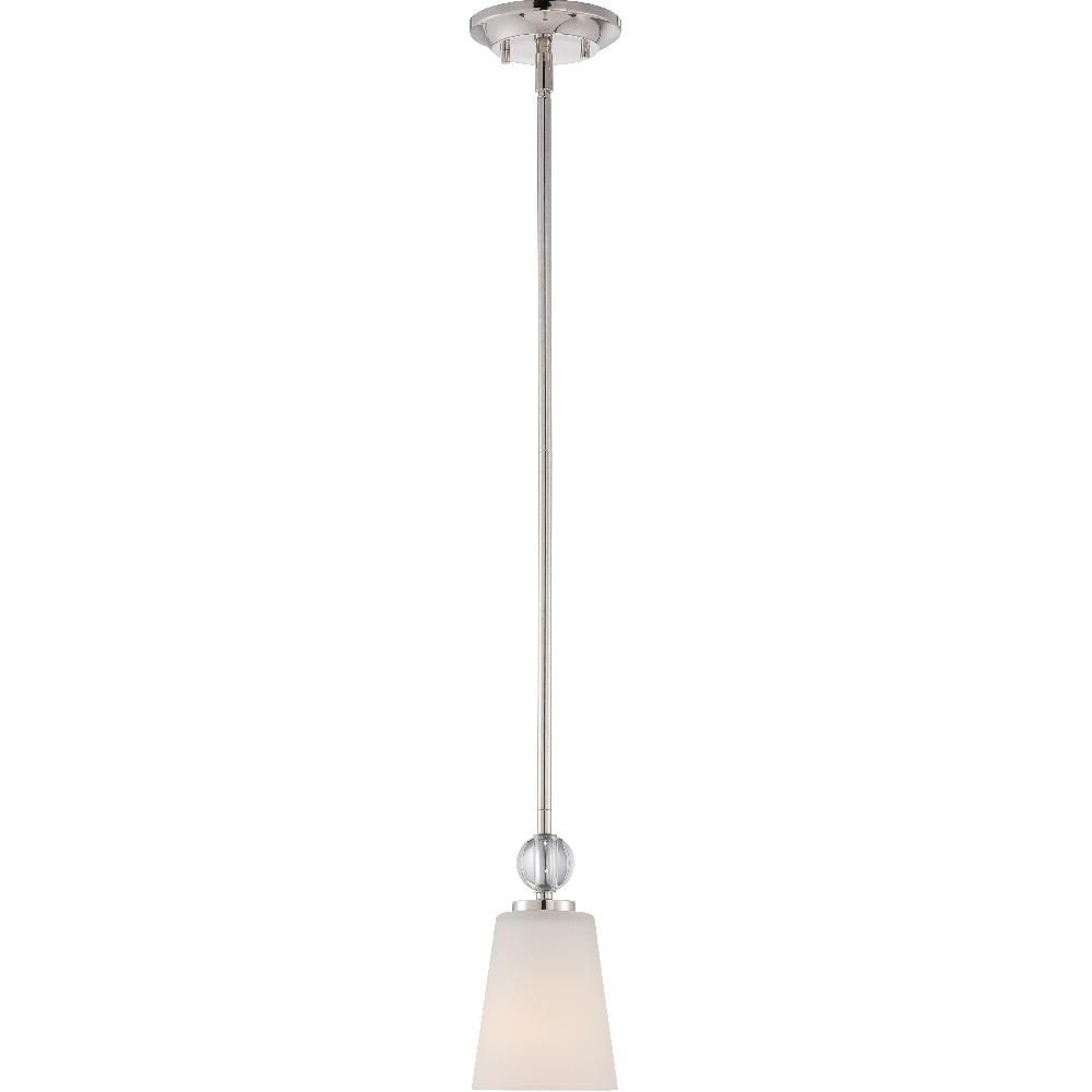 nuvo lighting Connie 1 Light 4.75 inch Polished Nickel Mini Pendant Ceiling Light