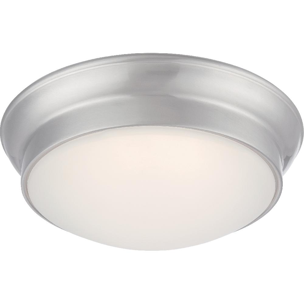 nuvo lighting Conrad LED 12 inch Brushed Nickel Flush Mount Ceiling Light