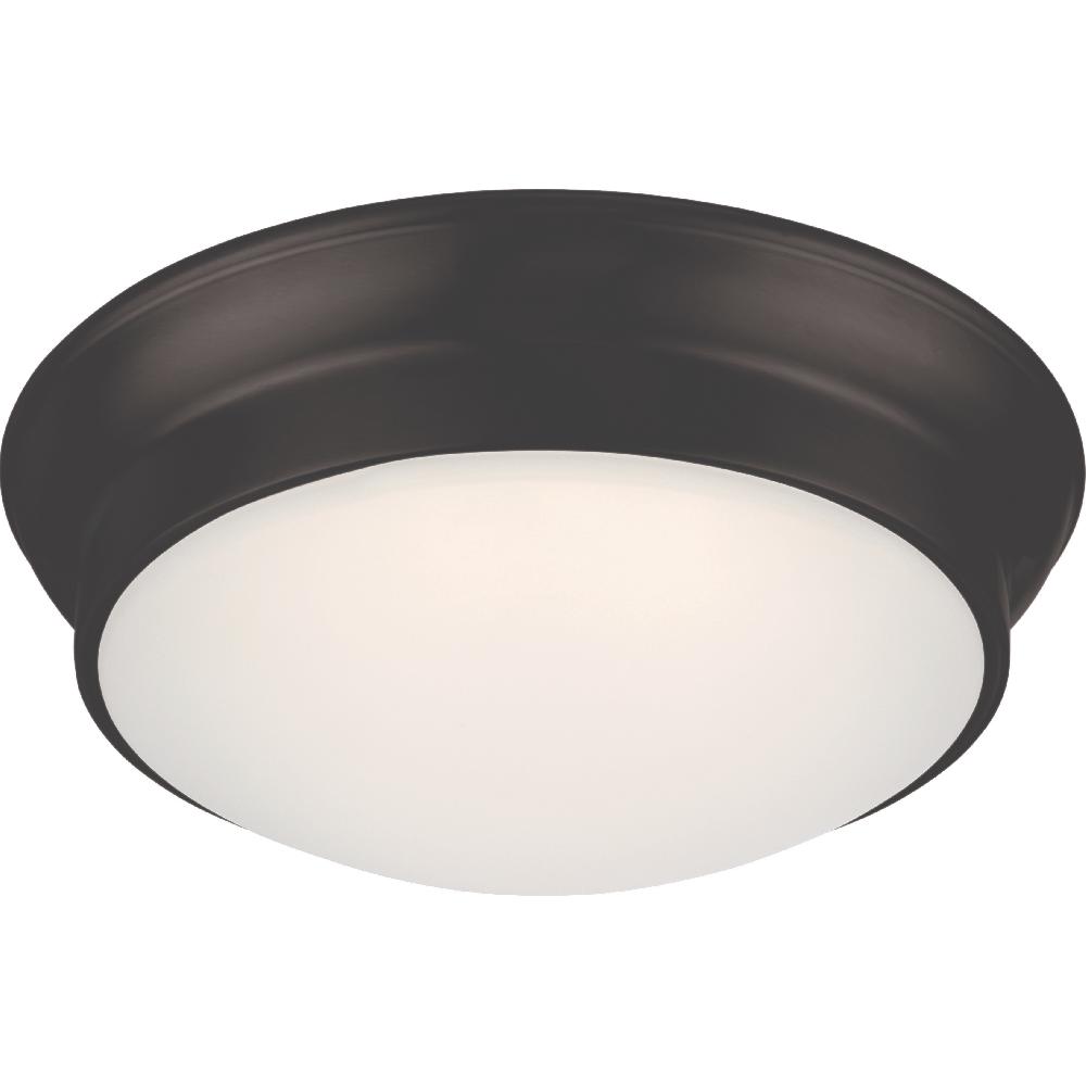nuvo lighting Conrad LED 12 inch Mahogany Bronze Flush Mount Ceiling Light