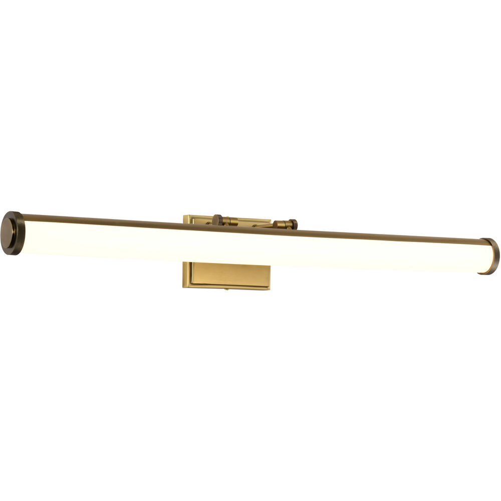 Nuvo Lighting Cora LED 36 Inch Vintage Brass Vanity Wall Light
