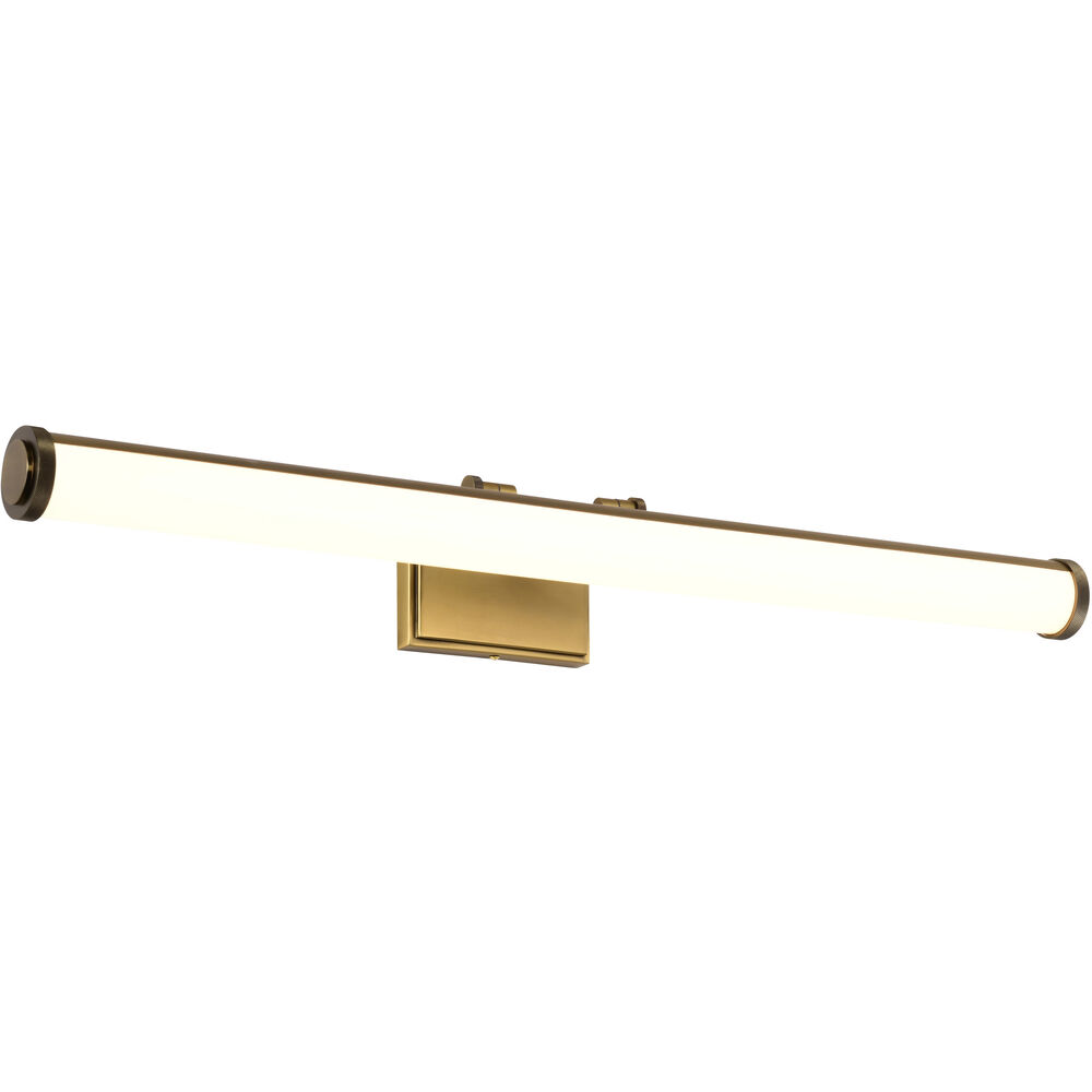 Nuvo Lighting Cora LED 36 Inch Vintage Brass Vanity Wall Light