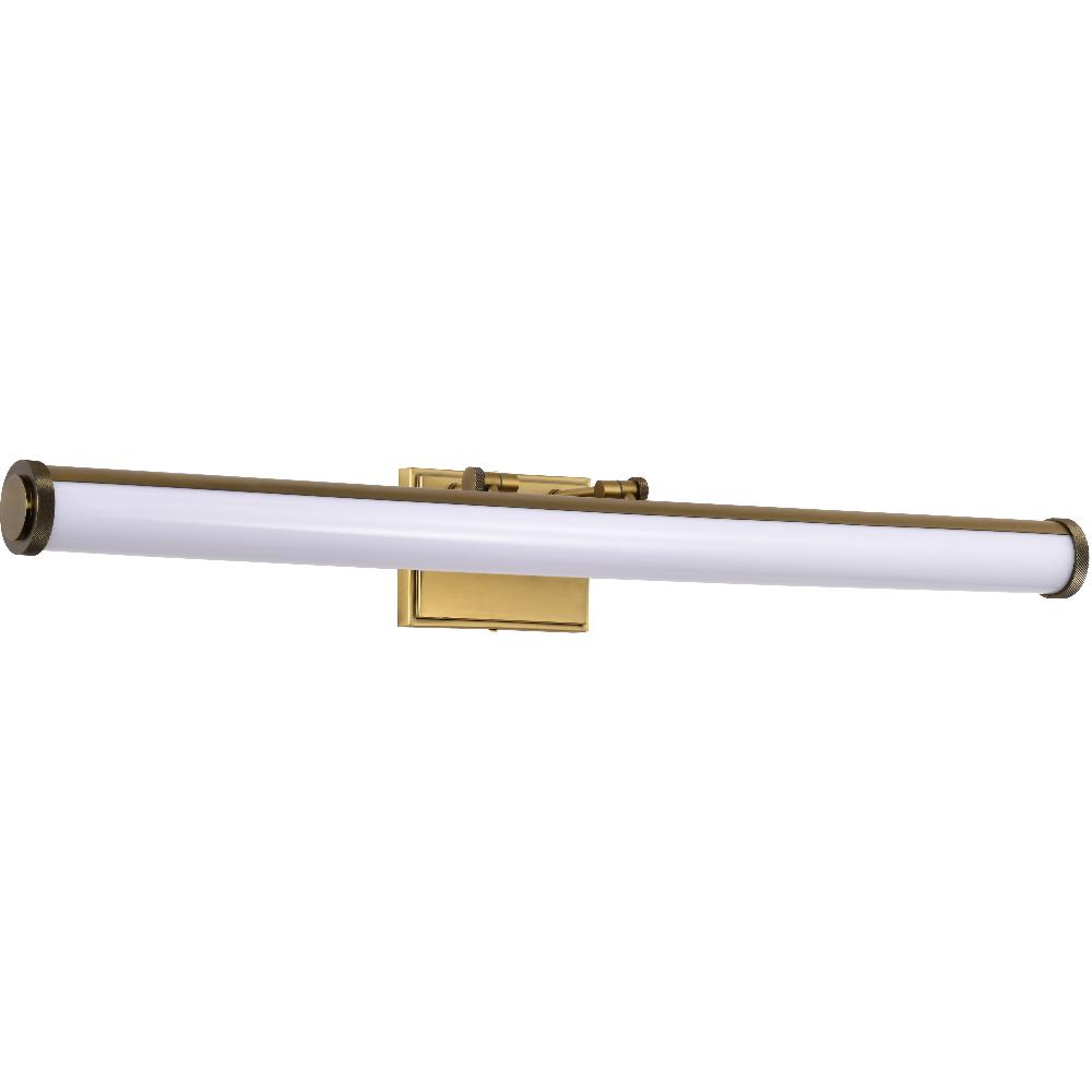 nuvo lighting Cora LED 36 inch Vintage Brass Vanity Wall Light