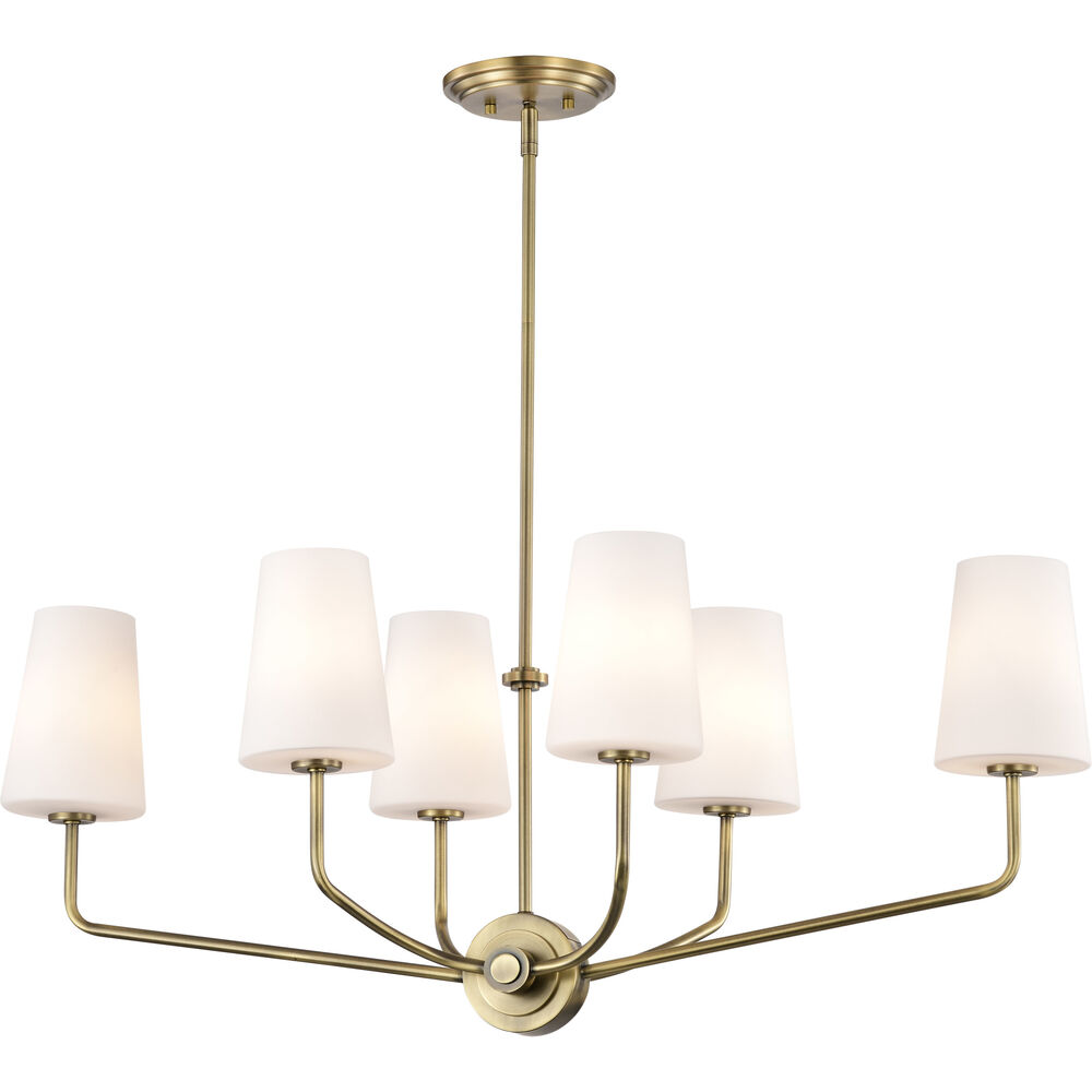 Nuvo Lighting Cordello 18 Inch Vintage Brass Island Pendant Ceiling Light