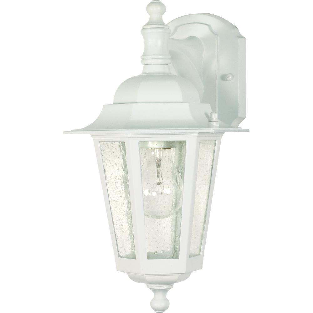 nuvo lighting Cornerstone 1 Light 13 inch White Outdoor Wall Lantern