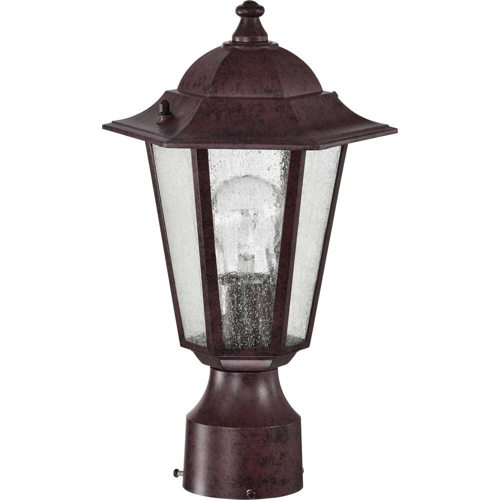 Nuvo Lighting Cornerstone 1 Light 14 Inch Old Bronze Outdoor Post Lantern
