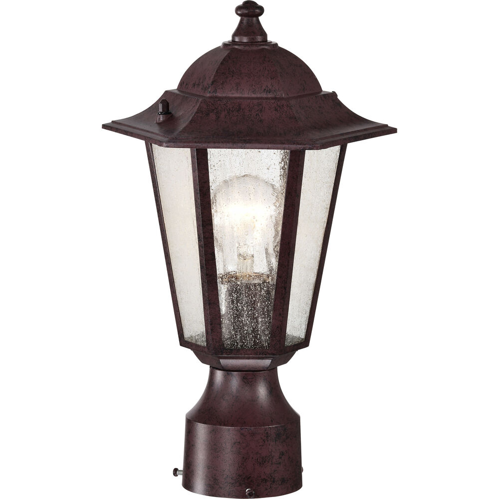Nuvo Lighting Cornerstone 1 Light 14 Inch Old Bronze Outdoor Post Lantern