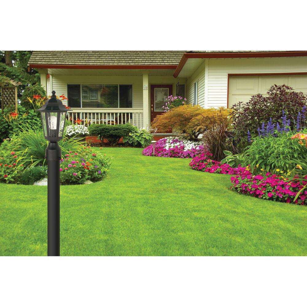 Nuvo Lighting Cornerstone 1 Light 14 Inch Textured Black Outdoor Post Lantern