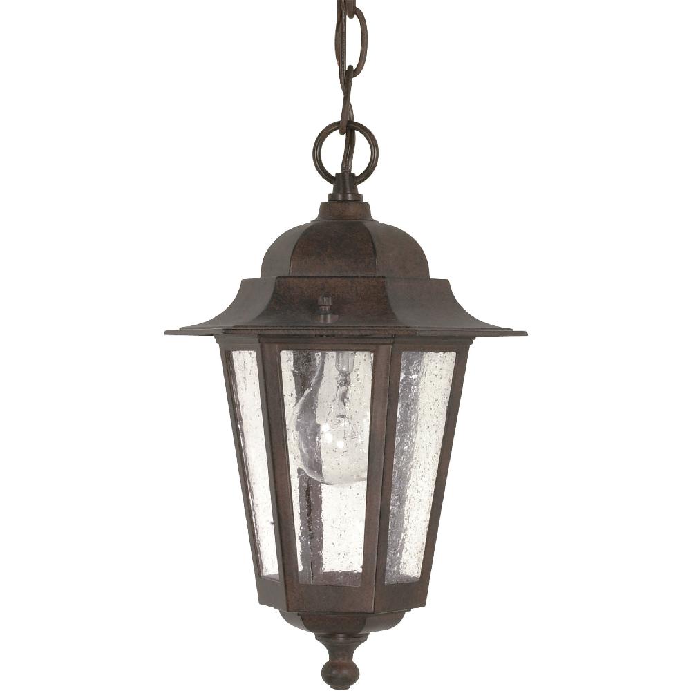 nuvo lighting Cornerstone 1 Light 7 inch Old Bronze Outdoor Hanging Lantern