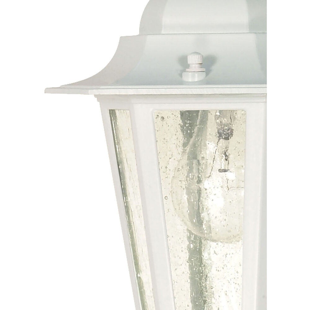 Nuvo Lighting Cornerstone 1 Light 7 Inch White Outdoor Hanging Lantern