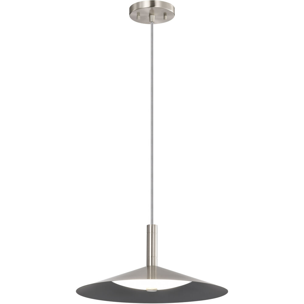 Nuvo Lighting Corrine LED 14 Inch Brushed Nickel Pendant Ceiling Light