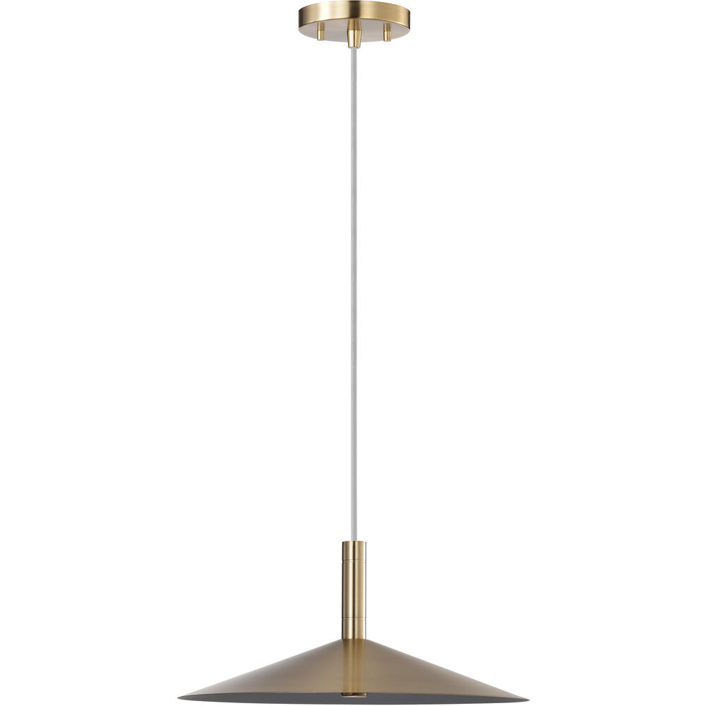 Nuvo Lighting Corrine LED 14 Inch Burnished Brass Pendant Ceiling Light