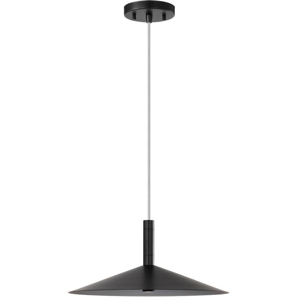 Nuvo Lighting Corrine LED 14 Inch Matte Black Pendant Ceiling Light