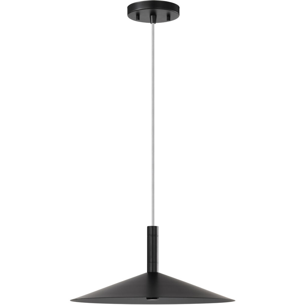 Nuvo Lighting Corrine LED 14 Inch Matte Black Pendant Ceiling Light