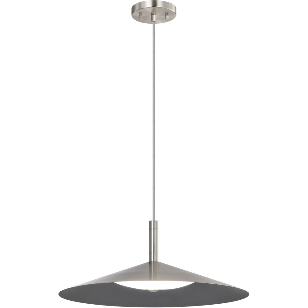 Nuvo Lighting Corrine LED 18 Inch Brushed Nickel Pendant Ceiling Light