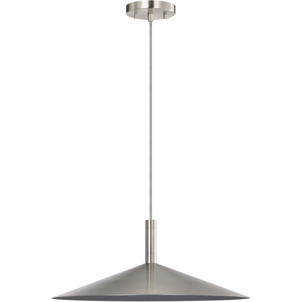 Nuvo Lighting Corrine LED 18 Inch Brushed Nickel Pendant Ceiling Light