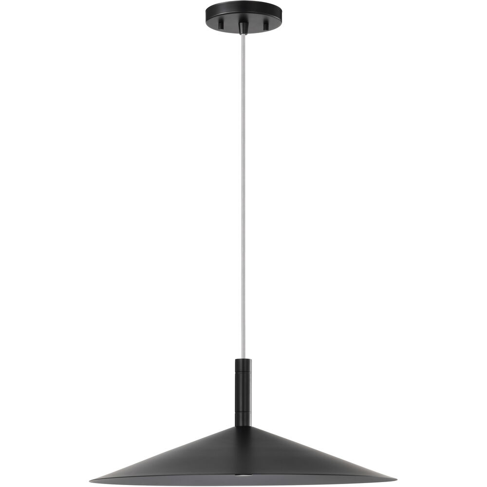 Nuvo Lighting Corrine LED 18 Inch Matte Black Pendant Ceiling Light