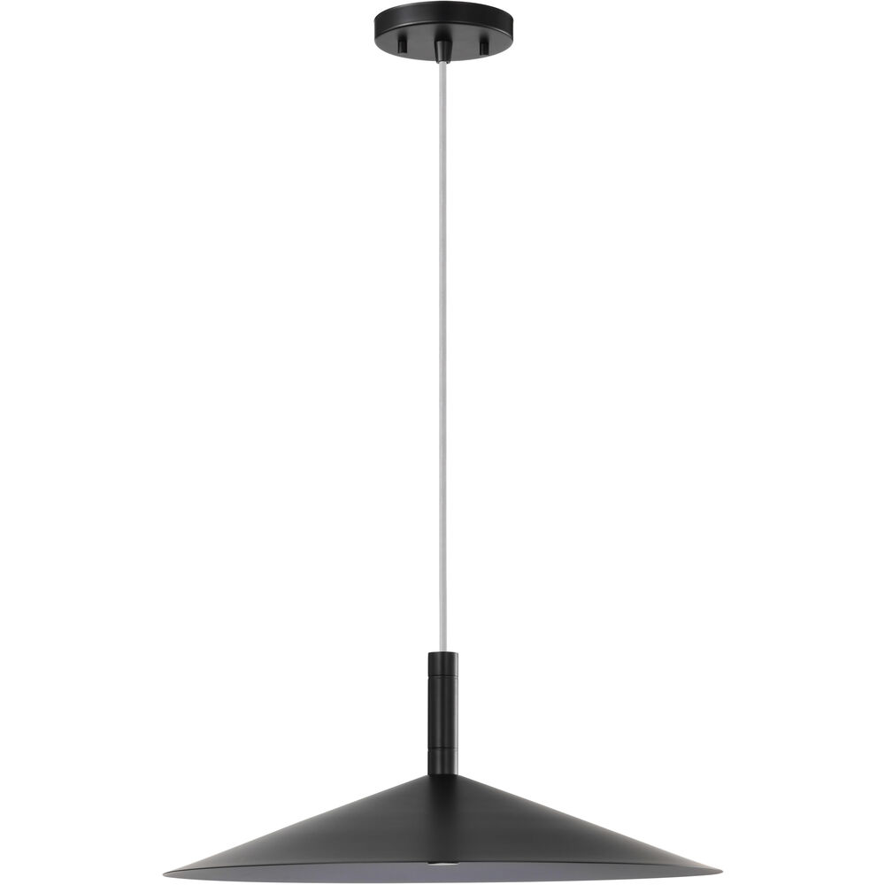 Nuvo Lighting Corrine LED 18 Inch Matte Black Pendant Ceiling Light