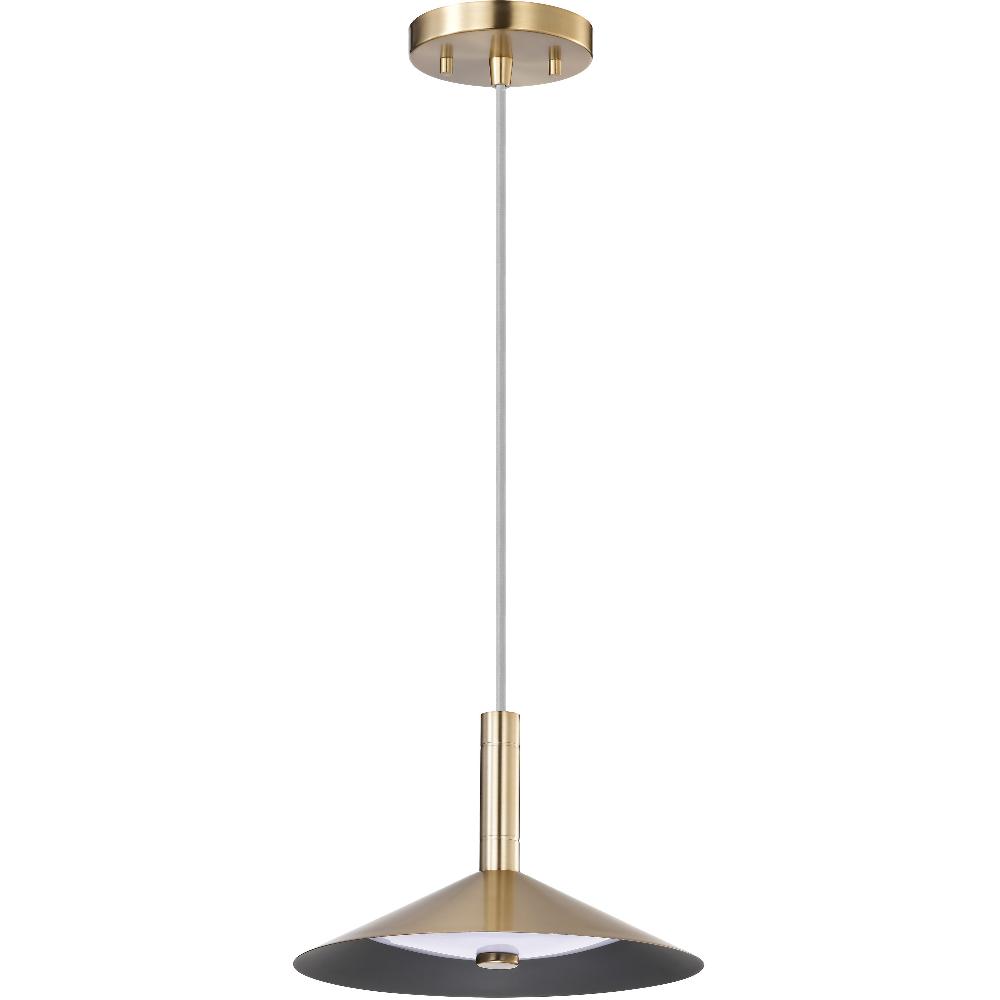 nuvo lighting Corrine LED 9.88 inch Burnished Brass Pendant Ceiling Light