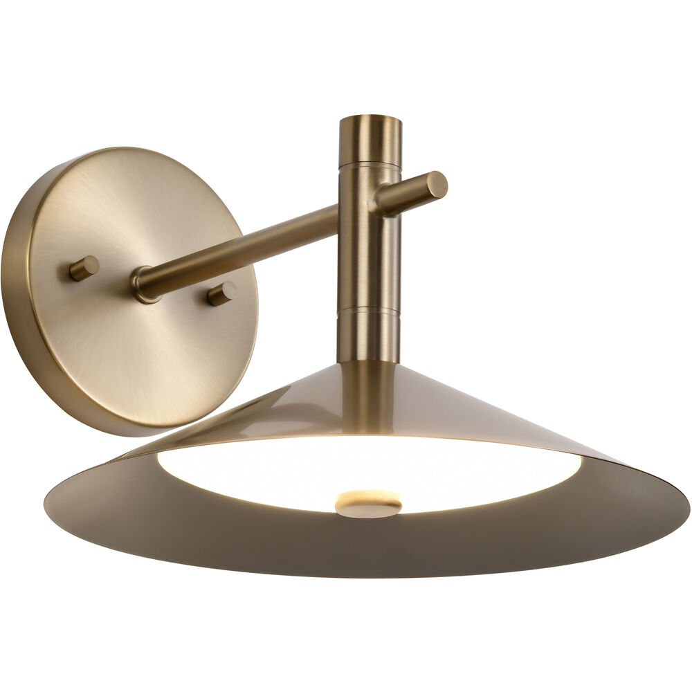 Nuvo Lighting Corrine LED 9.88 Inch Burnished Brass Vanity Light Wall Light