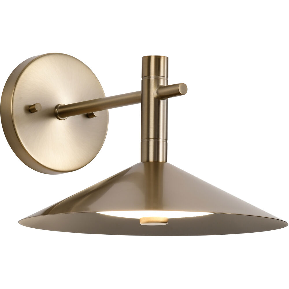 Nuvo Lighting Corrine LED 9.88 Inch Burnished Brass Vanity Light Wall Light