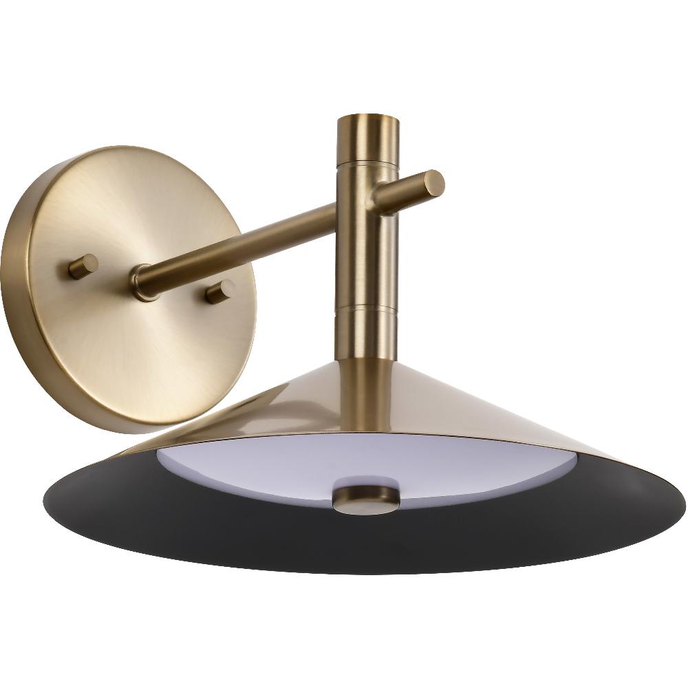 nuvo lighting Corrine LED 9.88 inch Burnished Brass Vanity Light Wall Light