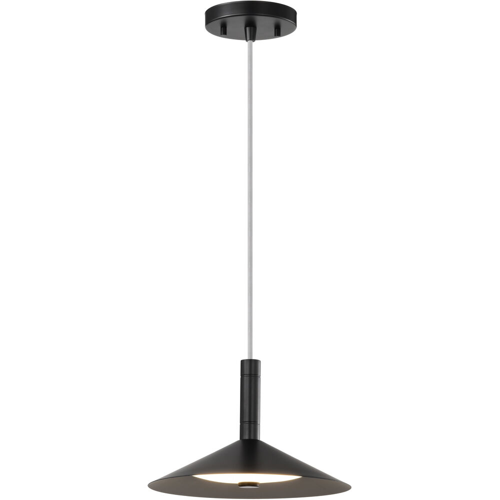 Nuvo Lighting Corrine LED 9.88 Inch Matte Black Pendant Ceiling Light