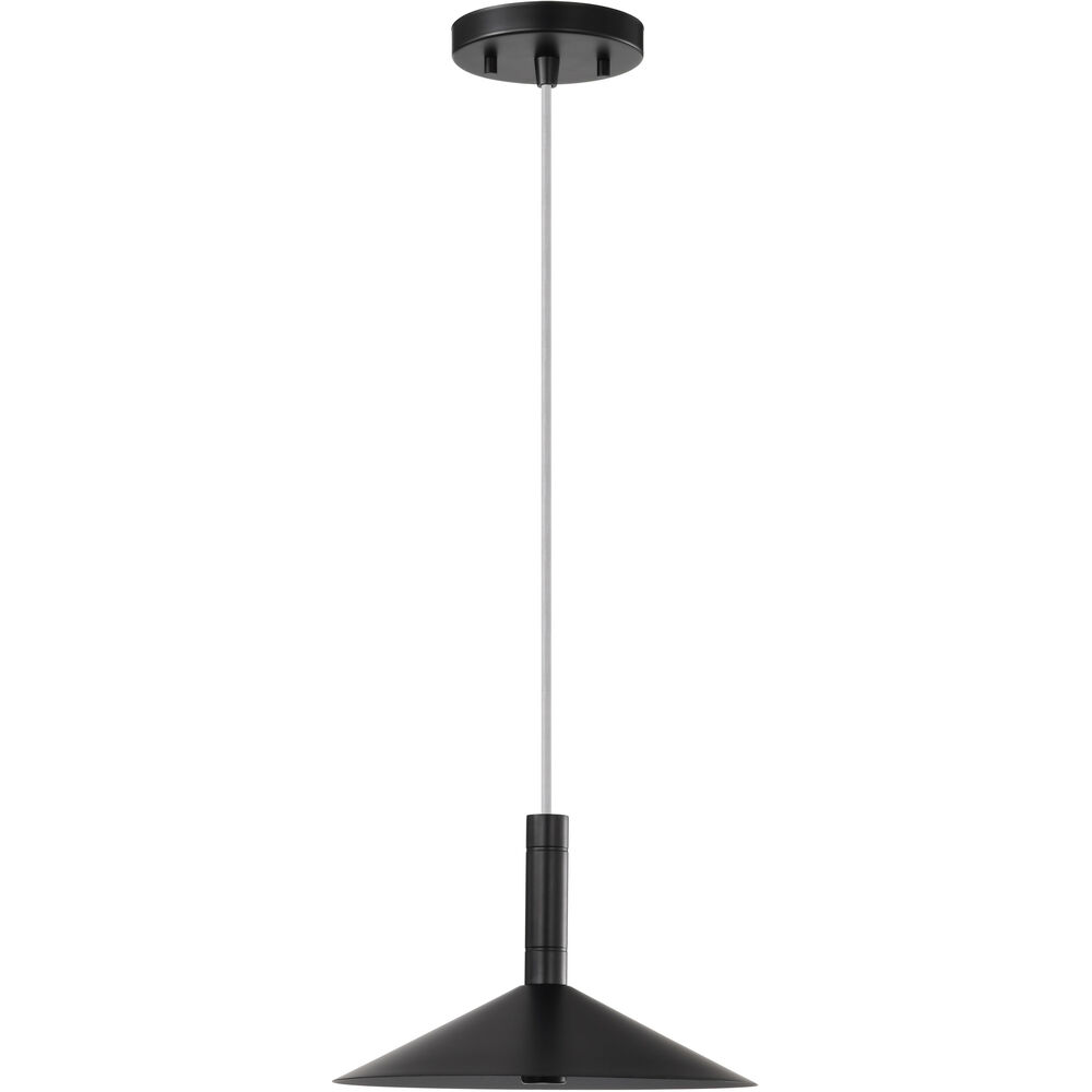 Nuvo Lighting Corrine LED 9.88 Inch Matte Black Pendant Ceiling Light