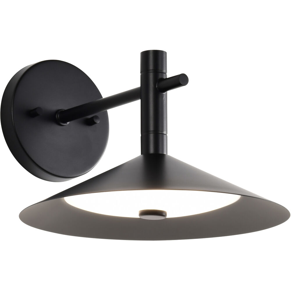 Nuvo Lighting Corrine LED 9.88 Inch Matte Black Vanity Light Wall Light