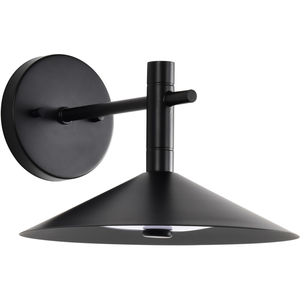 Nuvo Lighting Corrine LED 9.88 Inch Matte Black Vanity Light Wall Light