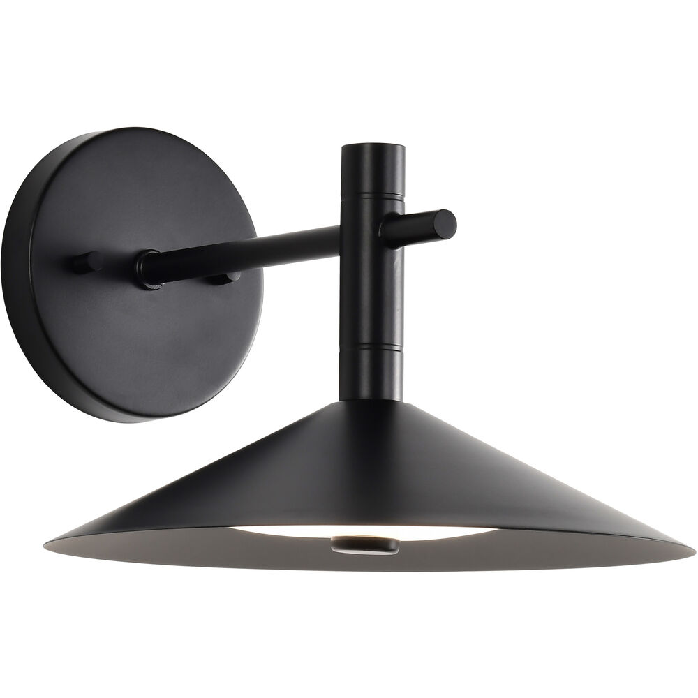 Nuvo Lighting Corrine LED 9.88 Inch Matte Black Vanity Light Wall Light