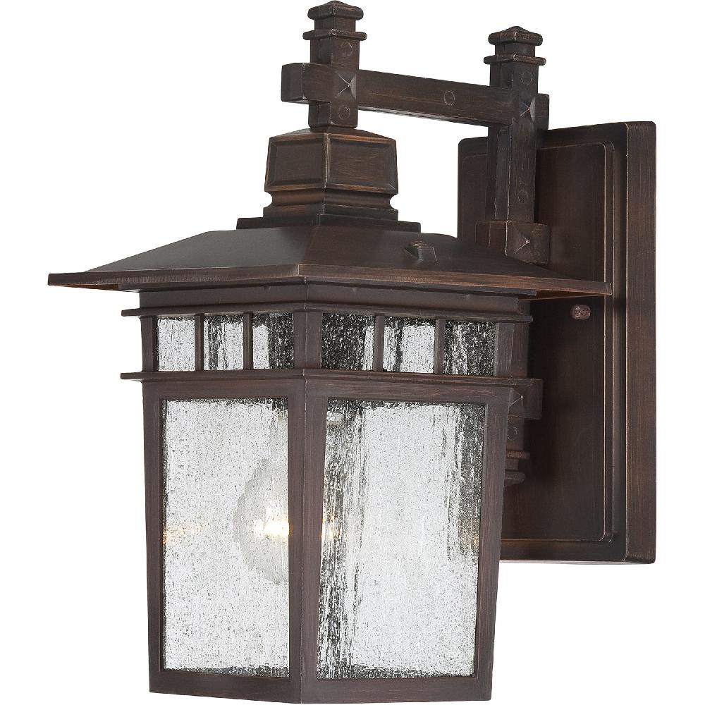 nuvo lighting Cove Neck 1 Light 12 inch Rustic Bronze Outdoor Wall Sconce