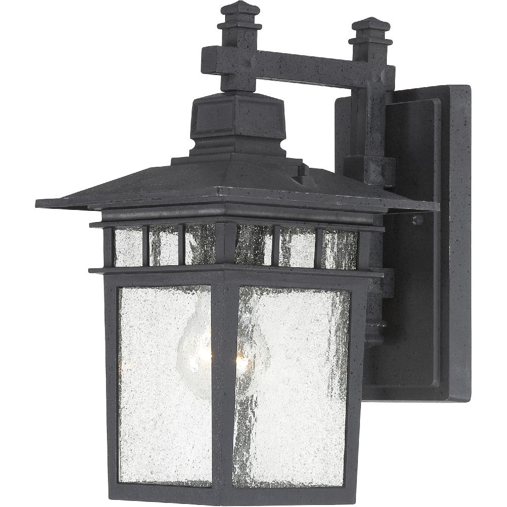 nuvo lighting Cove Neck 1 Light 12 inch Textured Black Outdoor Wall Sconce