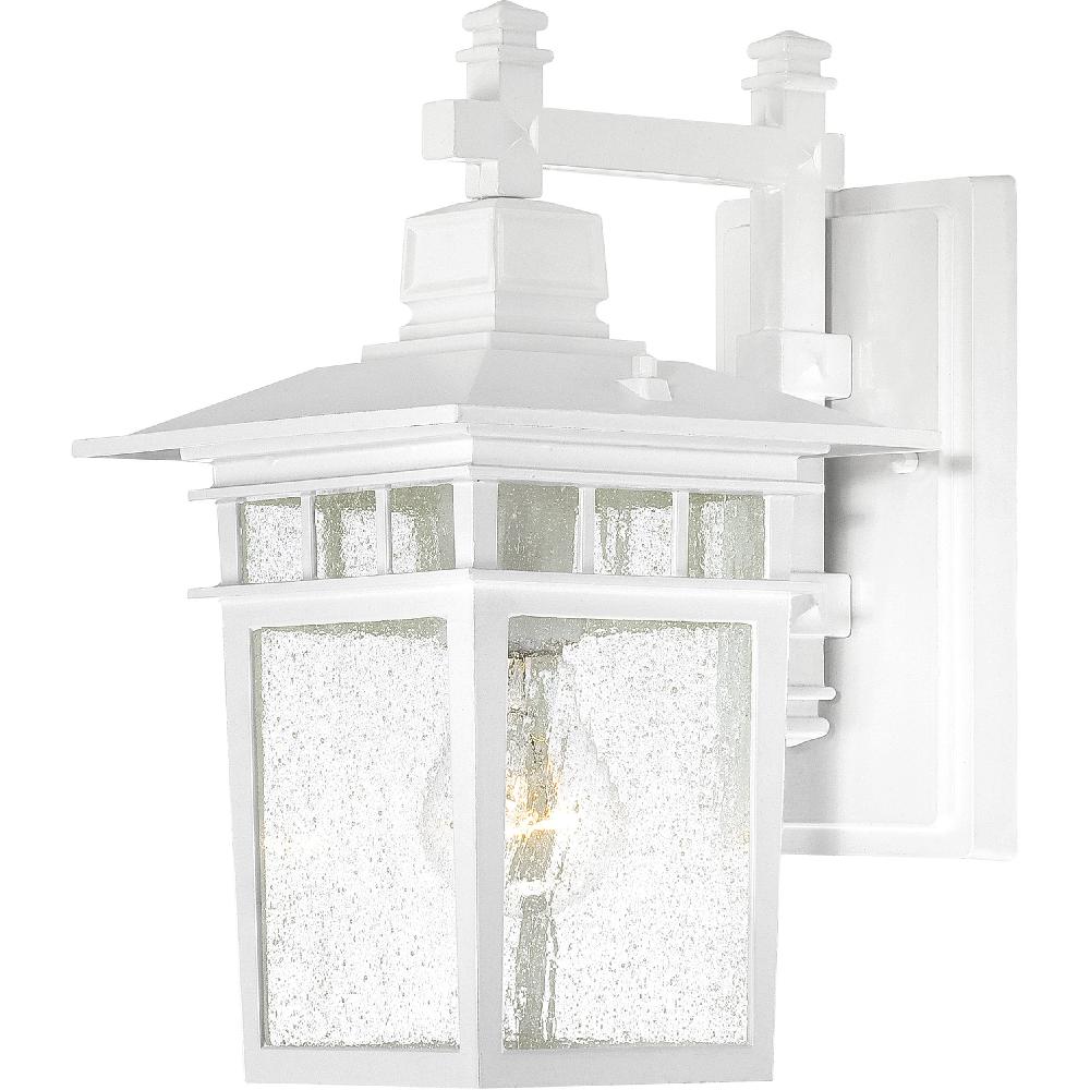 nuvo lighting Cove Neck 1 Light 12 inch White Outdoor Wall Light
