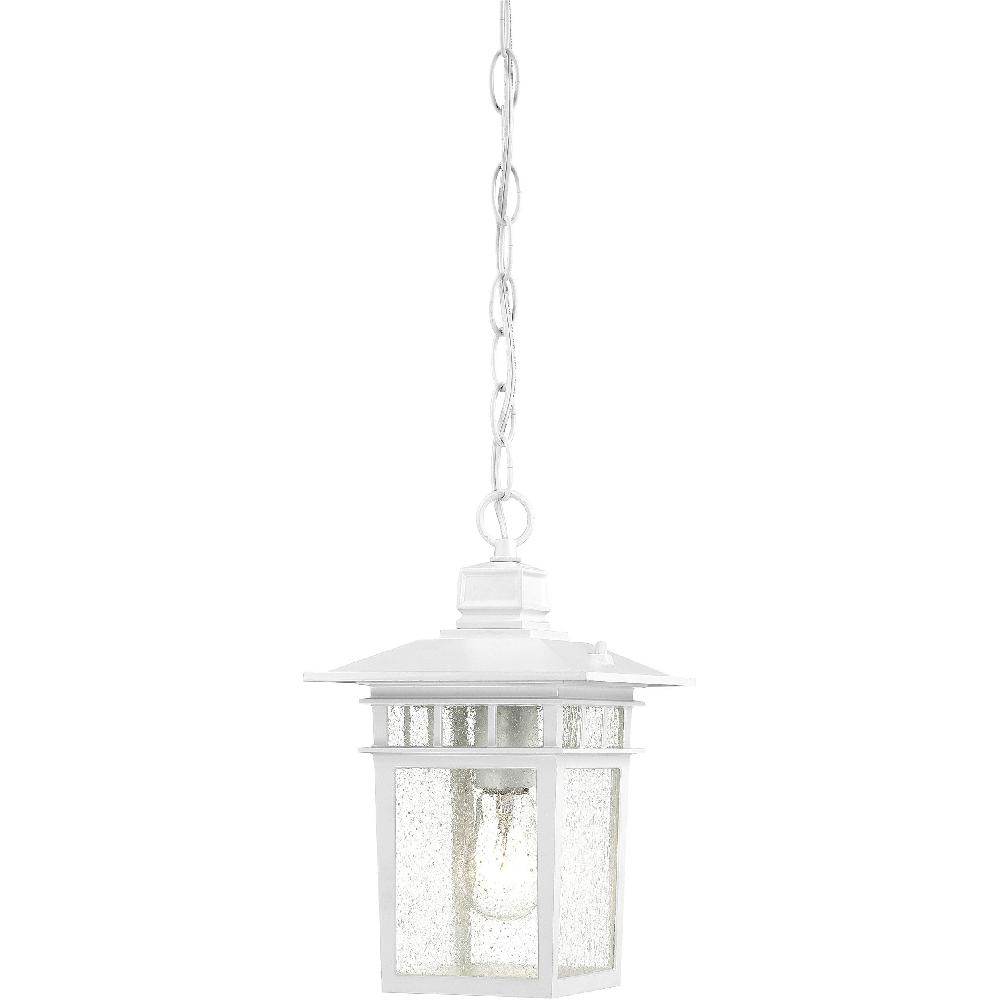 nuvo lighting Cove Neck 1 Light 7 inch White Outdoor Hanging Lantern