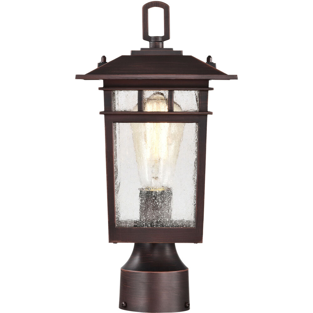 Nuvo Lighting Cove Neck 14 Inch Rustic Bronze Post Lantern Small