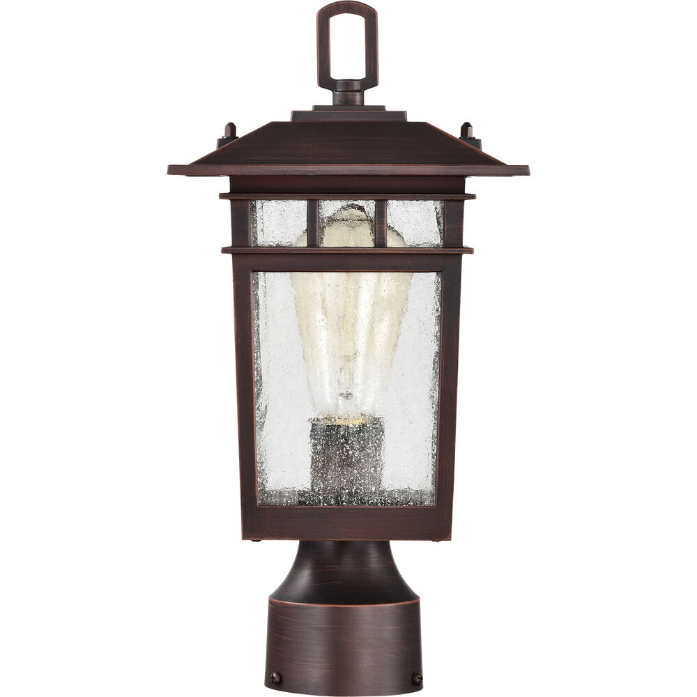 Nuvo Lighting Cove Neck 14 Inch Rustic Bronze Post Lantern Small