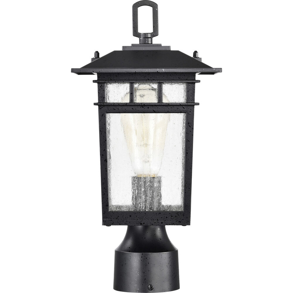 Nuvo Lighting Cove Neck 14 Inch Textured Black Post Lantern Small