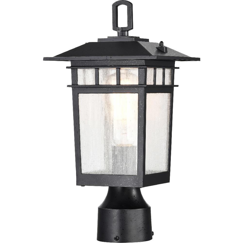 nuvo lighting Cove Neck 14 inch Textured Black Post Lantern Small
