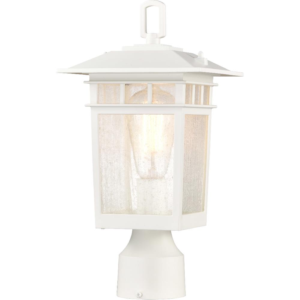 nuvo lighting Cove Neck 14 inch White Post Lantern Small