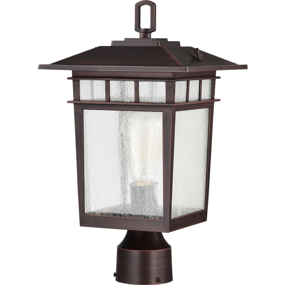 Nuvo Lighting Cove Neck 16 Inch Rustic Bronze Post Lantern Large