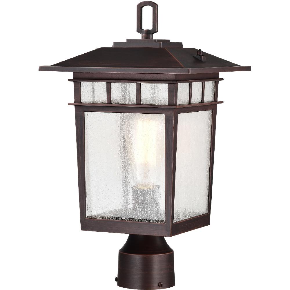 nuvo lighting Cove Neck 16 inch Rustic Bronze Post Lantern Large